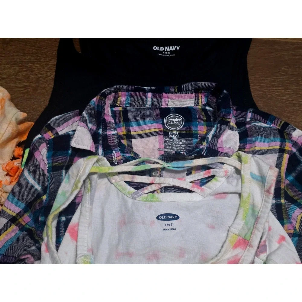 Lot Bundle Of Girls Mixed Brand Casual Clothing 13pc ALLSEASON Size 6-7